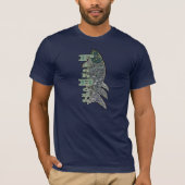 FishBone met verticale tekst T-shirt (Voorkant)