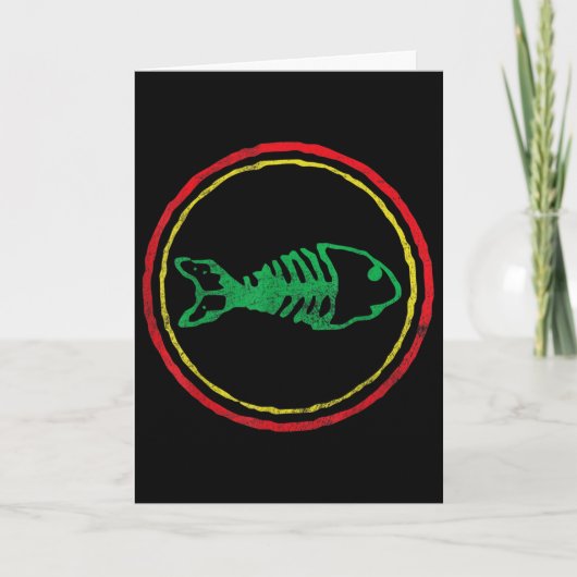 Fishbones Ska Punk Heren Dames Moeders Vaderdag Kaart (Voorkant)