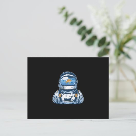 Fishbowl Astronaut Briefkaart (Staand voorkant)