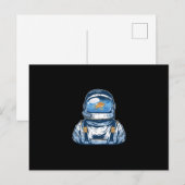 Fishbowl Astronaut Briefkaart (Voorkant / Achterkant)