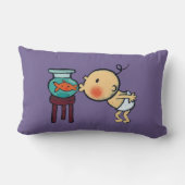 Fishbowl Kisses Oranje Goldfish Kussen (Achterkant)