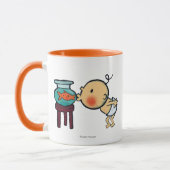 Fishbowl Kisses Oranje Goldfish Mok (Links)