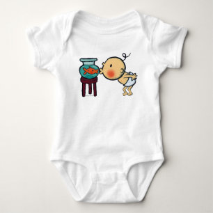 Fishbowl Kisses Oranje Goldfish Romper