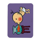 Fishbowl kisses Oranje goudvis Magneet (Verticaal)