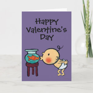 Fishbowl kust Oranje Goudvis Feestdagen Kaart