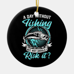 Fisher A Day zonder Geviste Keramisch Ornament