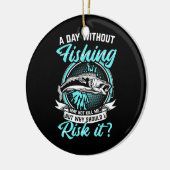 Fisher A Day zonder Geviste Keramisch Ornament (Links)