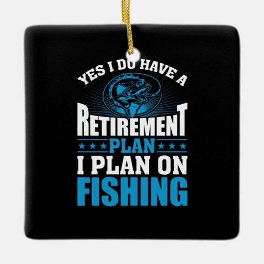 Fisher Art I Plan on Gevist Keramisch Ornament (Voorkant)