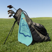 Fisher Art Men And Fish Are A Like Golfhanddoek (Groen)