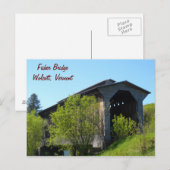 Fisher Bridge- Vermont Briefkaart (Voorkant / Achterkant)