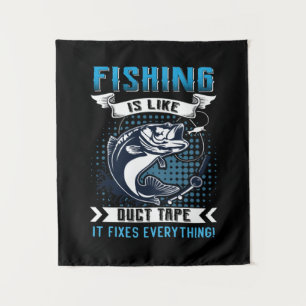 Fisher Cadeau Vissen Lost Alles Op Wandkleed