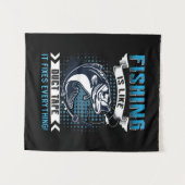 Fisher Cadeau Vissen Lost Alles Op Wandkleed (Voorkant (horizontaal))