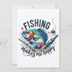 Fisher Cadeau Vissen Maakt Me Gelukkig Kaart