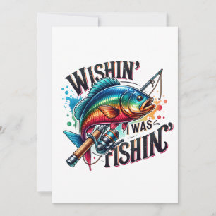 Fisher Cadeau Wens Ik Was Aan Het Vissen Kaart