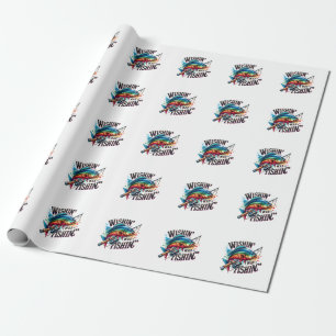Fisher Cadeau Wensende dat ik Gevist was Cadeaupapier