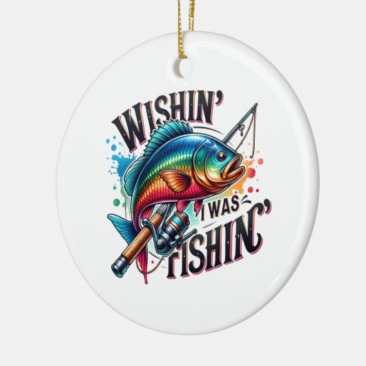 Fisher Cadeau Wensende dat ik Gevist was Keramisch Ornament (Links)