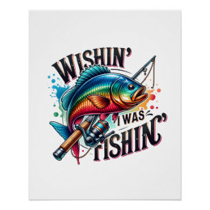 Fisher Cadeau Wensende dat ik Gevist was Perfect Poster