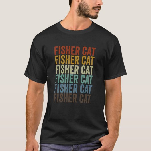 Fisher Cat Retro T-shirt (Voorkant)