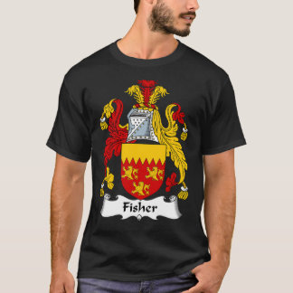 Fisher Coat of Arms Family Crest  T-shirt