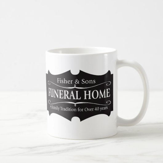 Fisher en Sons Funeral Home Koffiemok (Rechts)