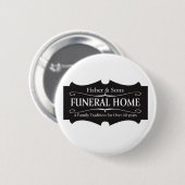 Fisher en Sons Funeral Home Ronde Button 5,7 Cm (Voorkant /achterkant)