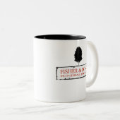 Fisher en Sons Funeral Home Tweekleurige Koffiemok (Voorkant rechts)