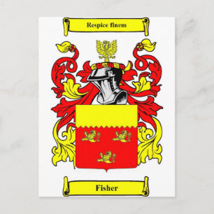 Fisher (Engels) Wapenstaart Briefkaart