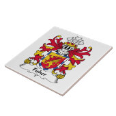 Fisher Family Crest Tegeltje (Zijkant)