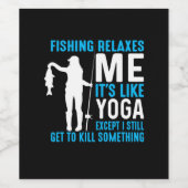 Fisher Fishing Relax Me Wijn Etiket (Enkel label)