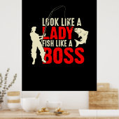 Fisher geeft een dame als een boot poster (Keuken)