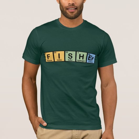 Fisher gemaakt van Elementen T-shirt (Voorkant)