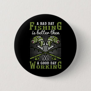 Fisher Gift A Bad Day Gevist Ronde Button 5,7 Cm