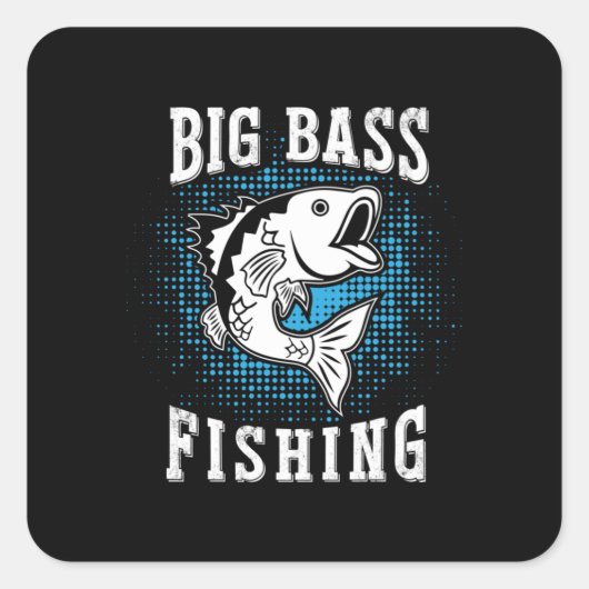 Fisher Gift Big Gevist Vierkante Sticker (Voorkant)