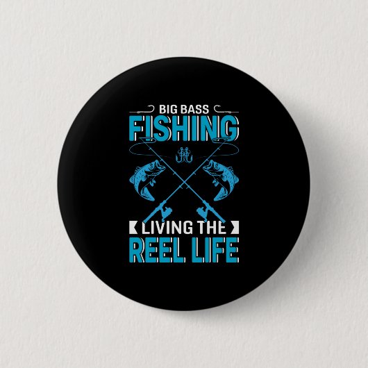 Fisher Gift Big Vist het leven Ronde Button 5,7 Cm (Voorkant)