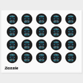 Fisher Gift Big Vist het leven Ronde Sticker (Vel)