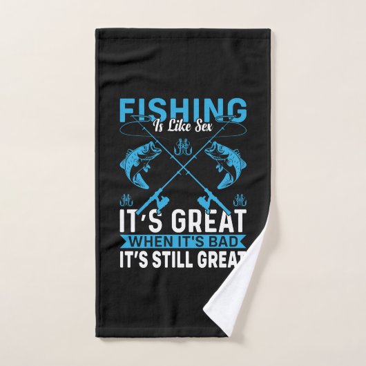 Fisher Gift Fishing Is Great Handdoek (Handdoek)