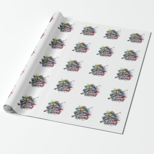 Fisher Gift Gevist Cadeaupapier (Uitgerold)