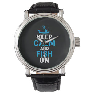 Fisher Gift houdt kalm en vis aan Horloge