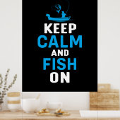 Fisher Gift houdt kalm en vis aan Poster (Keuken)