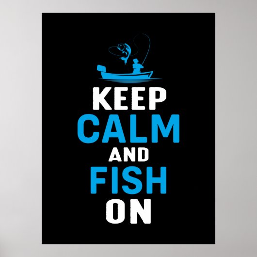 Fisher Gift houdt kalm en vis aan Poster (Voorkant)