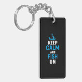 Fisher Gift houdt kalm en vis aan Sleutelhanger (Voorkant Links)