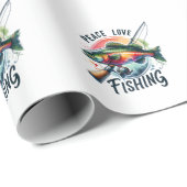 Fisher Gift Peace Love Gevist Cadeaupapier (Rol Hoek)