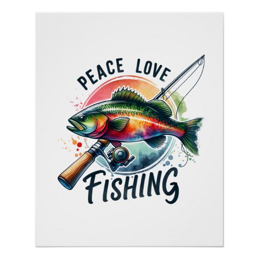Fisher Gift Peace Love Gevist Perfect Poster (Voorkant)