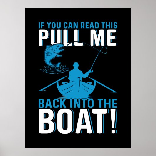 Fisher Gift terug in de boot Poster (Voorkant)