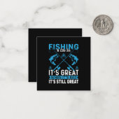 Fisher Gift Vist geweldig Notitiekaartje (Voorkant / Achterkant in situ)