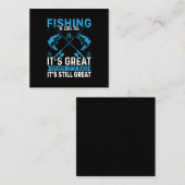 Fisher Gift Vist geweldig Notitiekaartje (Voorkant / Achterkant)