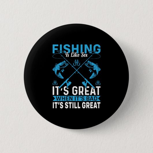 Fisher Gift Vist geweldig Ronde Button 5,7 Cm (Voorkant)