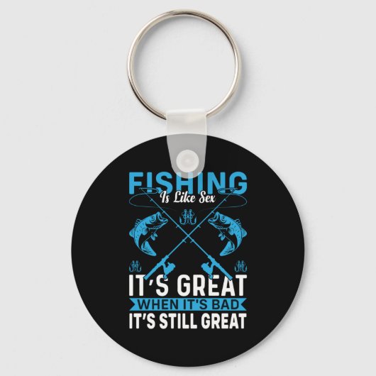 Fisher Gift Vist geweldig Sleutelhanger (Voorkant)