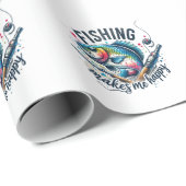 Fisher Gift Vist maakt mijn gelukkig Cadeaupapier (Rol Hoek)