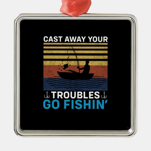 Fisher Go Vist Metalen Ornament (Voorkant)